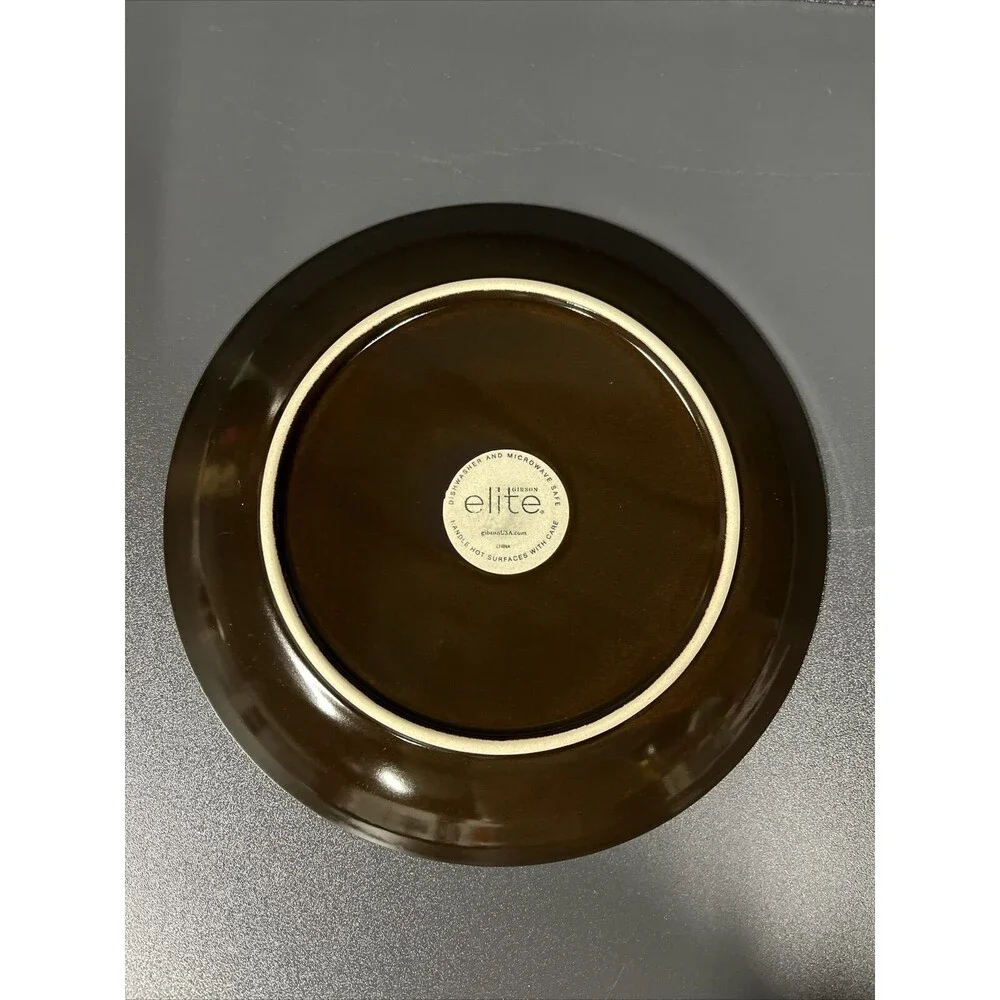 Gibson Designs Elite Reactive Glaze Salad‎ Plate 8.25” EUC